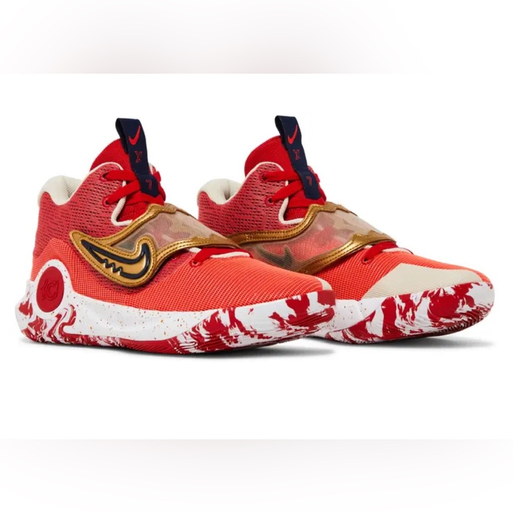 NIKE KD TREY 5 X RED/GOLD Mens/ Womens Shoe